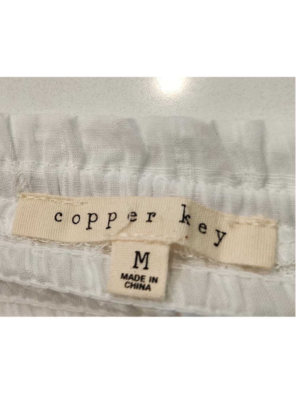 Women's Copper Key White Off-Shoulder Milkmaid Mini Dress M - Picture 7 of 12